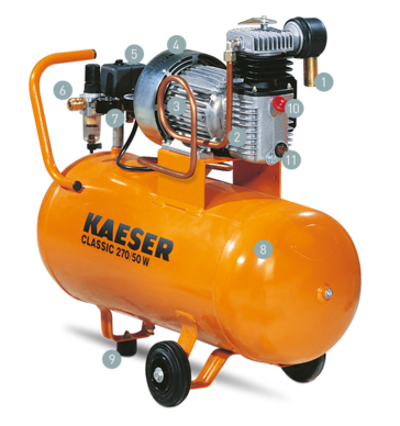 클래식 작업장 콤푸레셔 구성품 레이아웃