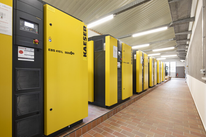 KAESER EBS 로터리 스크류 블로워를 통한 에너지 효율적 작동.
