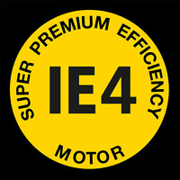 슈퍼 프리미엄 효율 구동 모터 IE4 로고