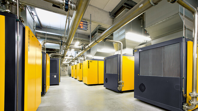 압축 공기 스테이션의 흡기 및 주변 조건에 대한 측정 기술.